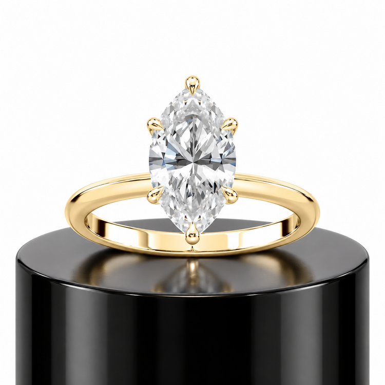 2ct Marquise Solitaire Ring