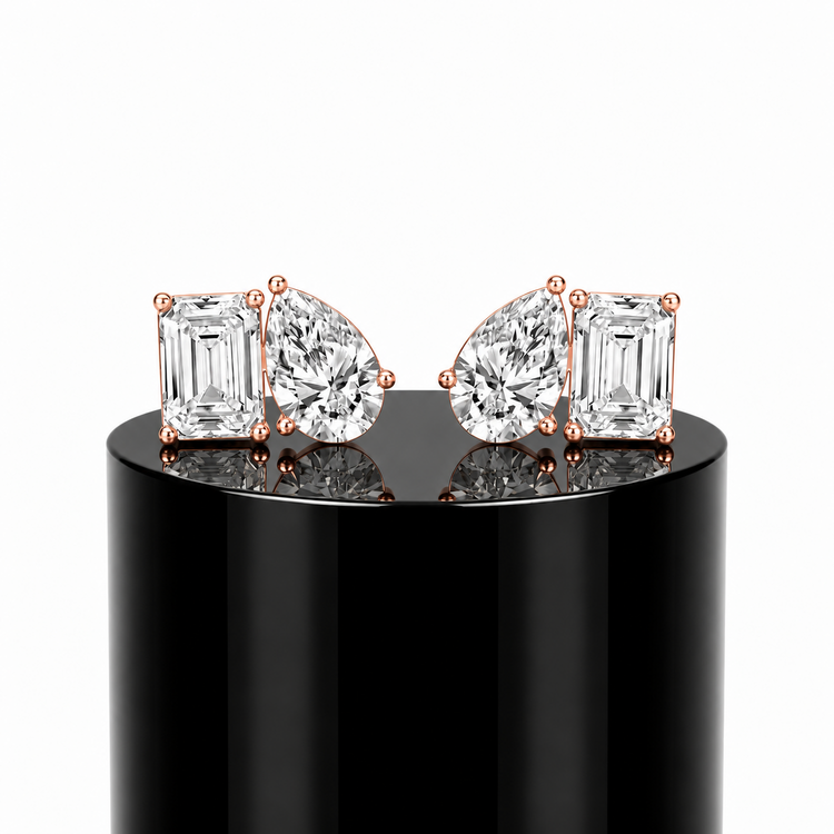 Toi et Moi Diamond Studs