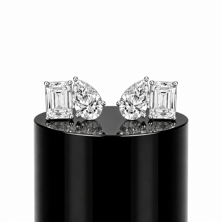 Toi et Moi Diamond Studs