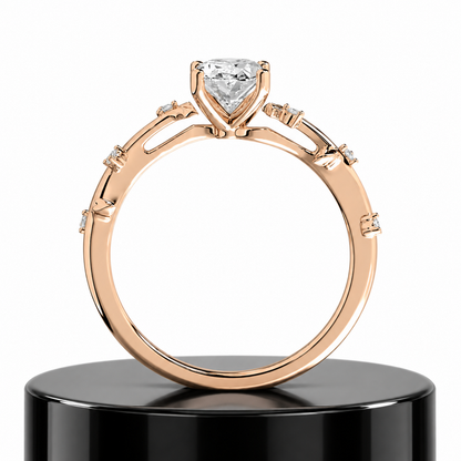 Botanical Oval Engagement Ring