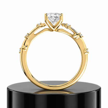 Botanical Oval Engagement Ring