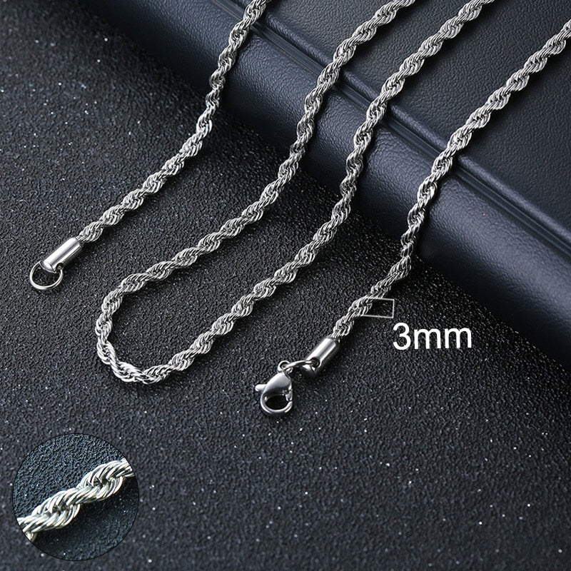 2mm - 5mm Rope Chain