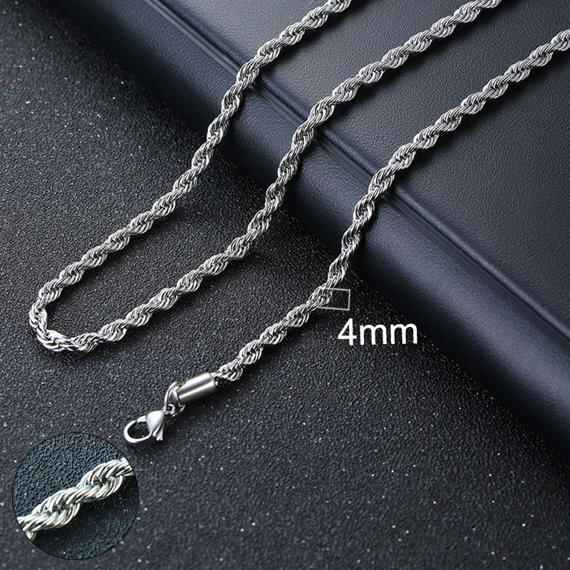 2mm - 5mm Rope Chain