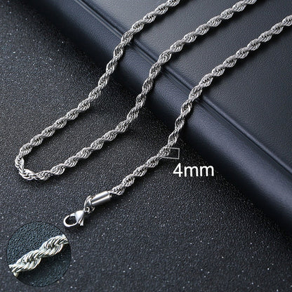 2mm - 5mm Rope Chain