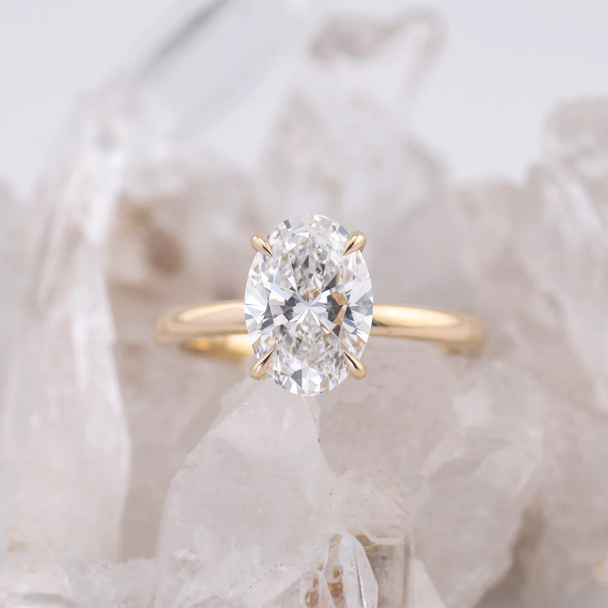 KATE 2.0 – 4 CLAW 2CT OVAL SOLITAIRE F COLOUR VVS2