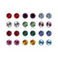 Round Birthstone Earrings