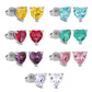 Heart Shaped Birthstone Earrings