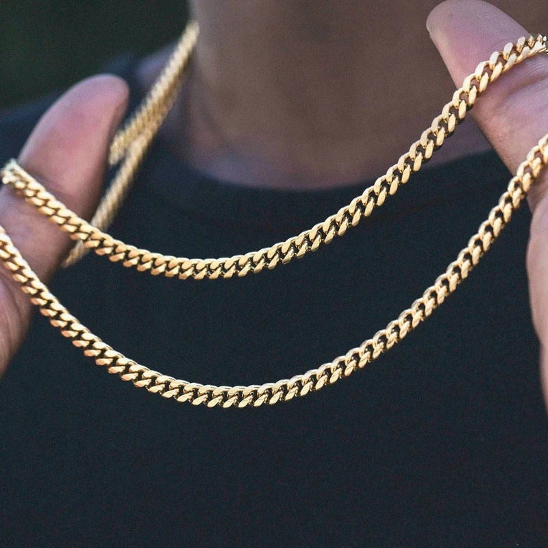 3mm - 7mm Cuban Chain Necklace