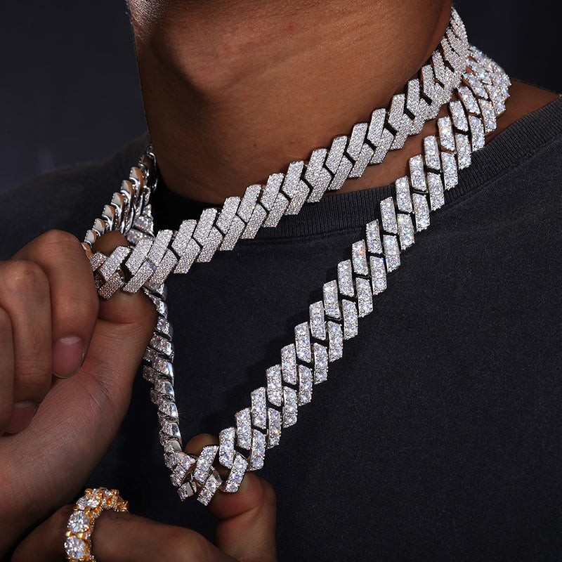 16mm Diamond Cuban Link Chain