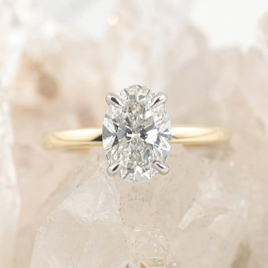 KATE 2.0 – 4 CLAW 2CT OVAL SOLITAIRE F COLOUR VVS2