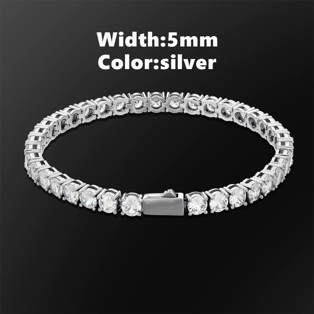 3mm - 5mm Cubic Zirconia Tennis Bracelet