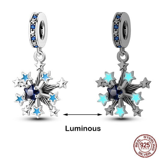 Glow in the Dark SnowFlake Charm