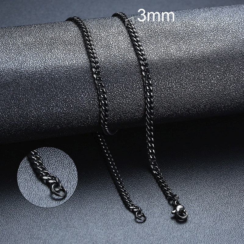 3mm - 7mm Cuban Chain Necklace