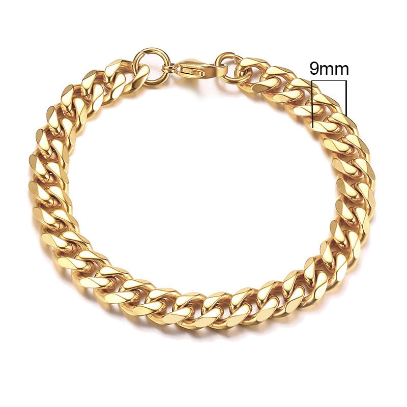 Cuban Link Bracelet 3mm - 7mm