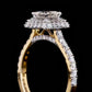Layered Princess Ring DEF COLOUR VVS