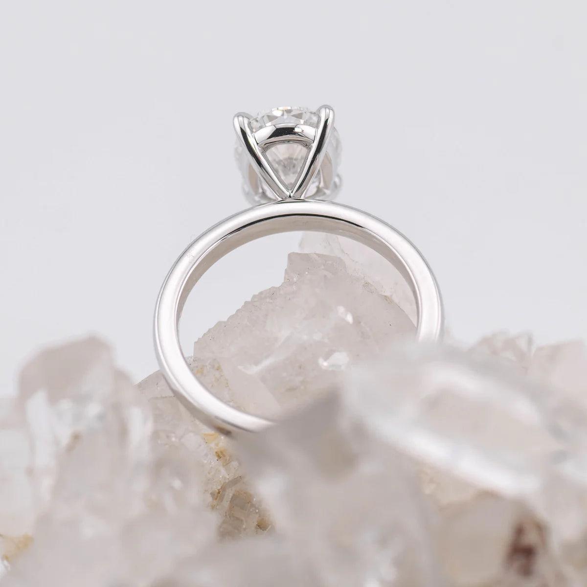 KATE 2.0 – 4 CLAW 2CT OVAL SOLITAIRE F COLOUR VVS2