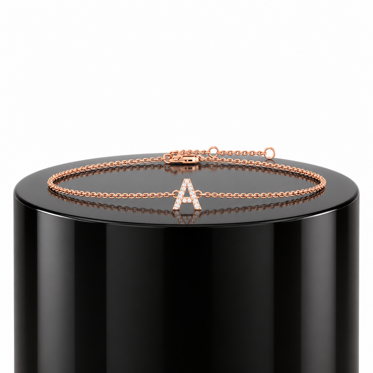Diamond Initial Bracelet
