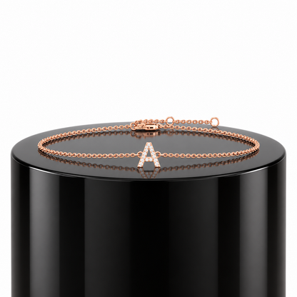Diamond Initial Bracelet