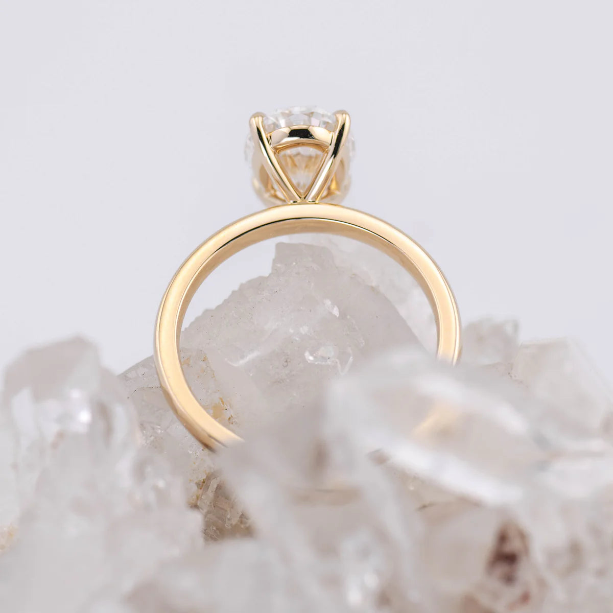 KATE 2.0 – 4 CLAW 2CT OVAL SOLITAIRE F COLOUR VVS2