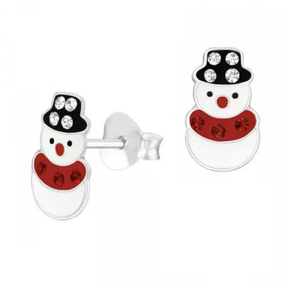 Christmas Snowman Studs