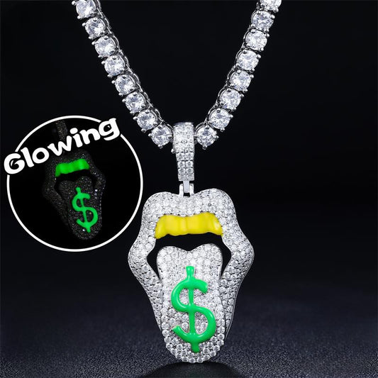 VVS Glow in the Dark Mouth Pendant