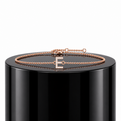 Diamond Initial Bracelet