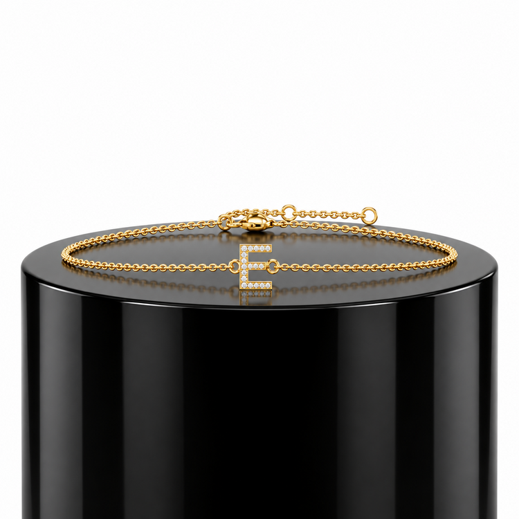 Diamond Initial Bracelet