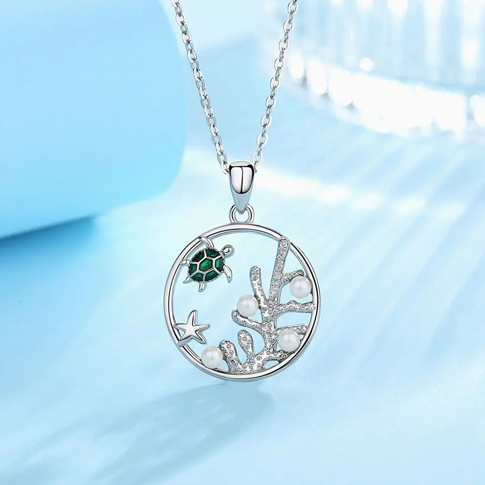 Green Turtle Pendant