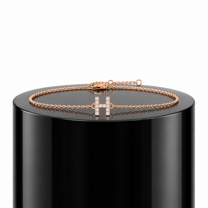 Diamond Initial Bracelet