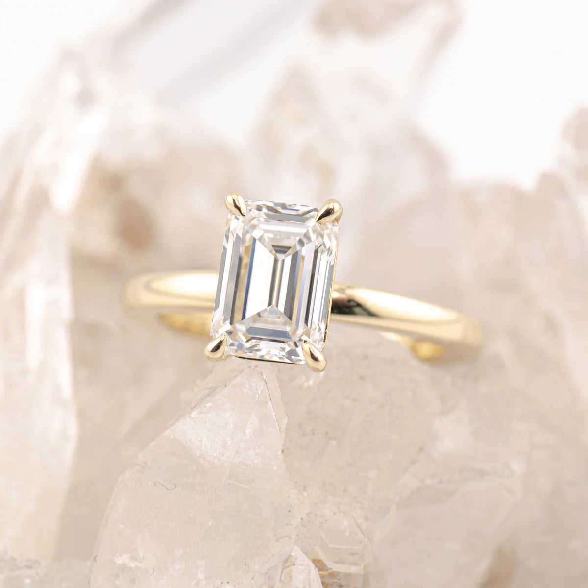 EMMA 2.0 – 4 CLAW 2CT EMERALD CUT SOLITAIRE