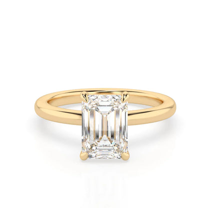 EMMA 2.0 – 4 CLAW 2CT EMERALD CUT SOLITAIRE