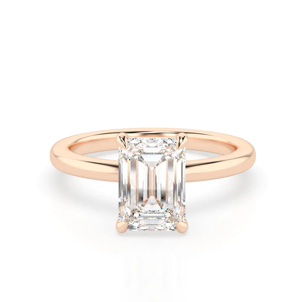 EMMA 2.0 – 4 CLAW 2CT EMERALD CUT SOLITAIRE