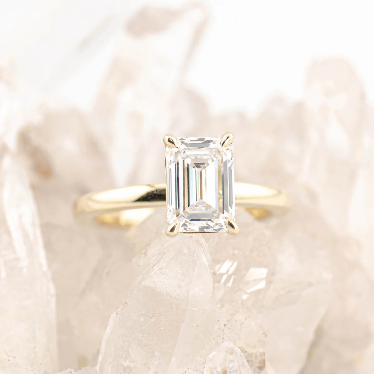 EMMA 2.0 – 4 CLAW 2CT EMERALD CUT SOLITAIRE