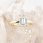 EMMA 2.0 – 4 CLAW 2CT EMERALD CUT SOLITAIRE