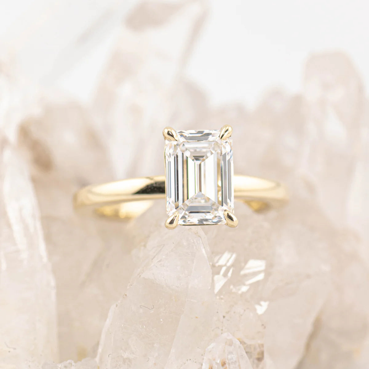 EMMA 2.0 – 4 CLAW 2CT EMERALD CUT SOLITAIRE