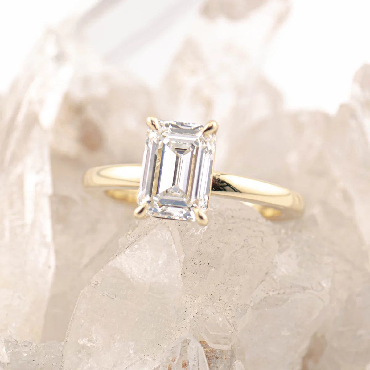 EMMA 2.0 – 4 CLAW 2CT EMERALD CUT SOLITAIRE