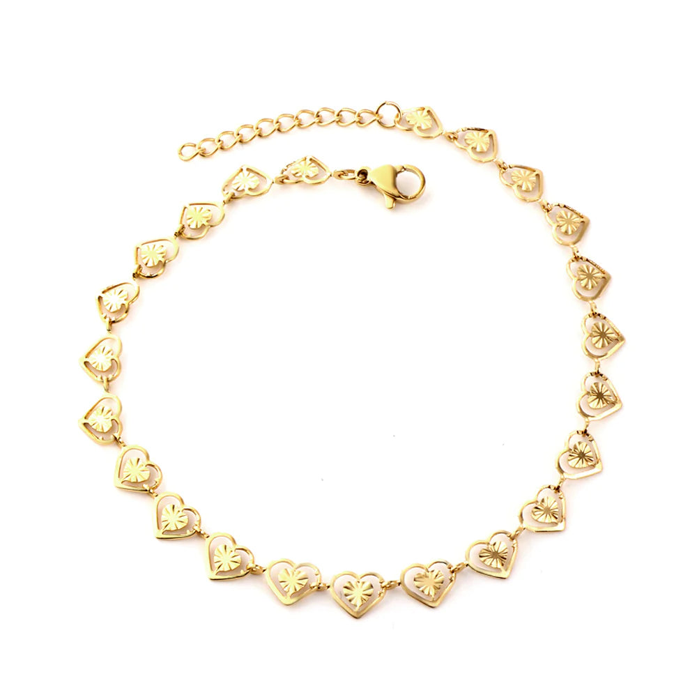 Heart Link Anklet