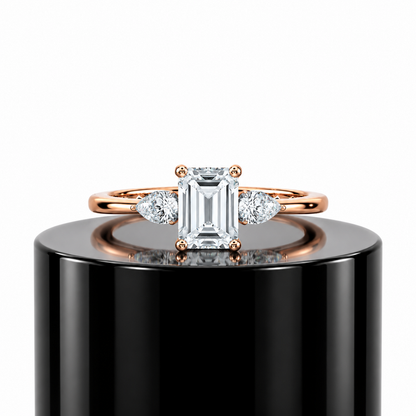 Emerald Trilogy Diamond Ring