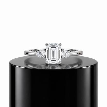Emerald Trilogy Diamond Ring