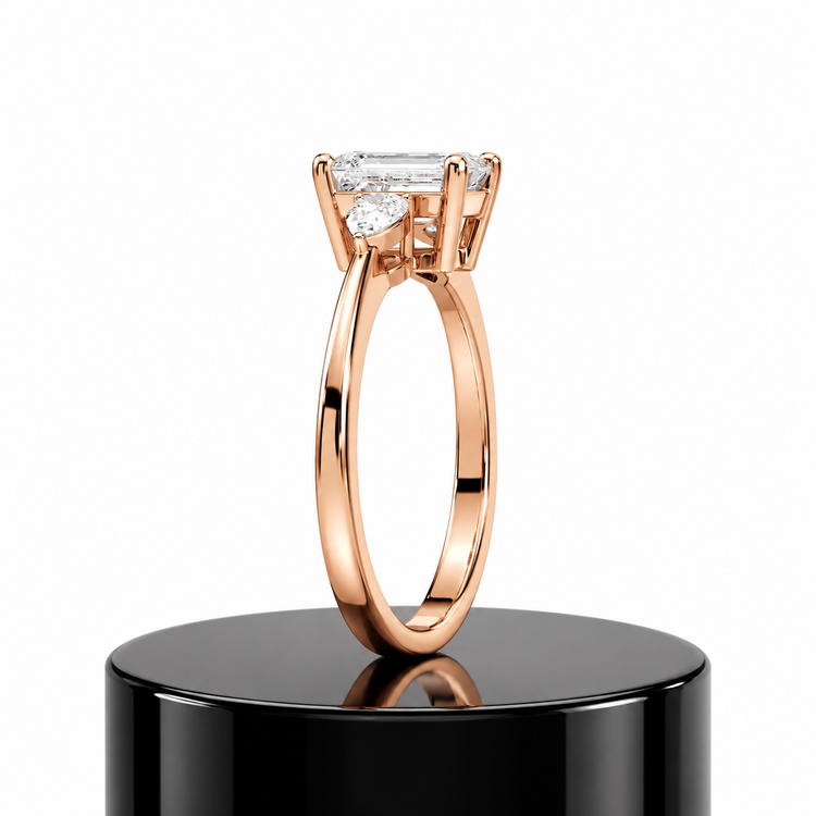 Emerald Trilogy Diamond Ring