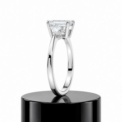 Emerald Trilogy Diamond Ring