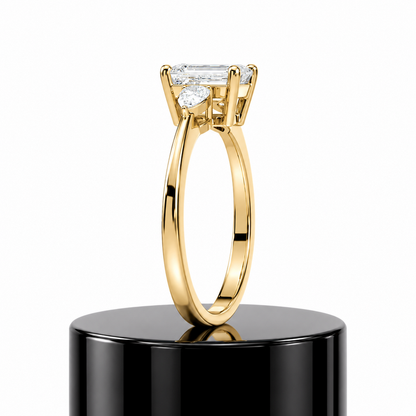 Emerald Trilogy Diamond Ring