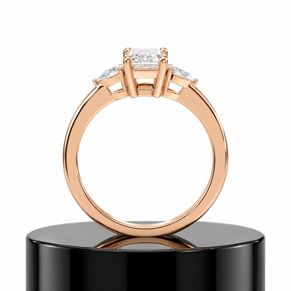 Emerald Trilogy Diamond Ring