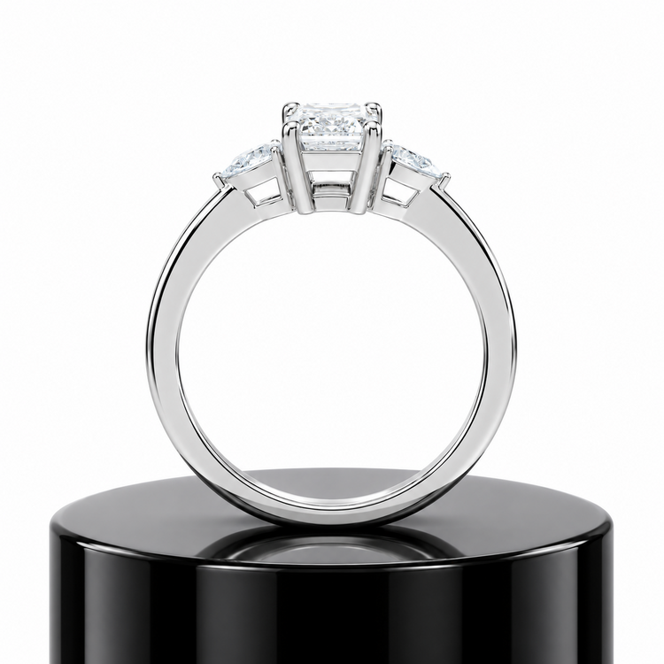 Emerald Trilogy Diamond Ring