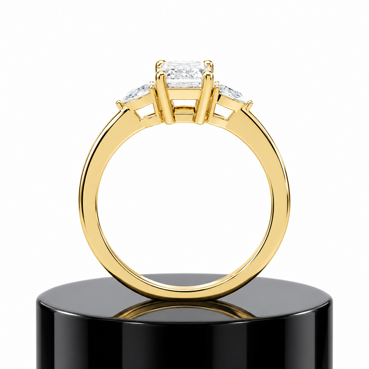 Emerald Trilogy Diamond Ring