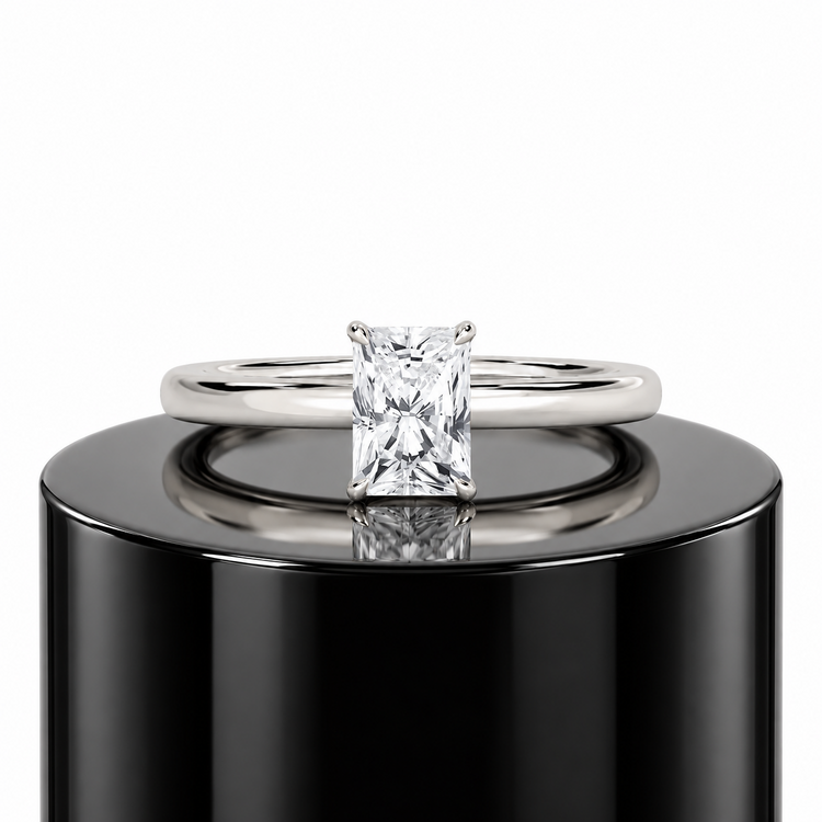 Radiant Hidden Halo Ring