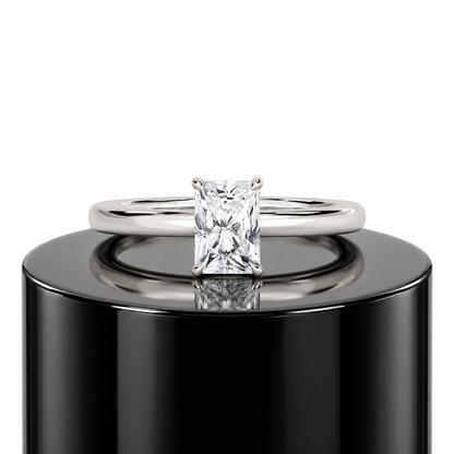 Radiant Hidden Halo Ring