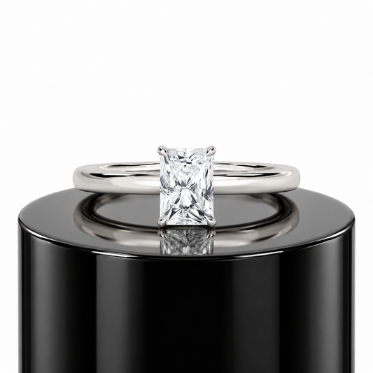 Radiant Hidden Halo Ring