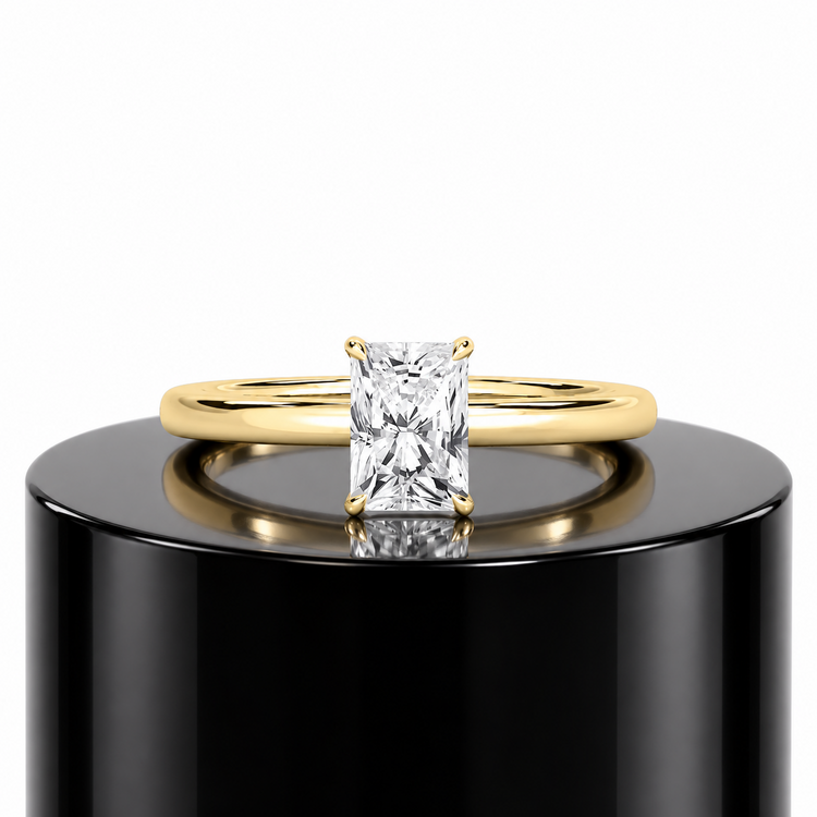 Radiant Hidden Halo Ring