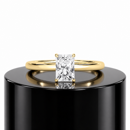 Radiant Hidden Halo Ring